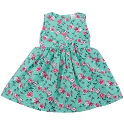 Vestido de Bebê Floral Verde Vestido de Bebê Floral Verde