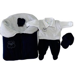 Saída de Maternidade Luca 5 Peças Marinho - Plush Saída de Maternidade Luca 5 Peças Marinho - Plush