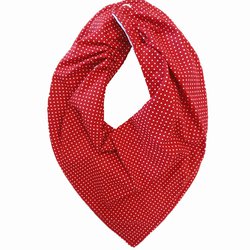Babador Bandana Poá Vermelho Babador Bandana Poá Vermelho