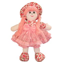 Boneca Belinha Floral Vermelho e Rosa Boneca Belinha Floral Vermelho e Rosa