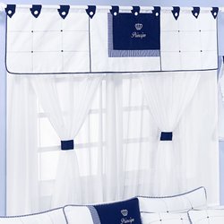 Cortina Quarto de Bebê Príncipe Azul Cortina Quarto de Bebê Príncipe Azul