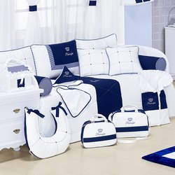 Kit Cama Babá Príncipe Azul 8 Peças Kit Cama Babá Príncipe Azul 8 Peças