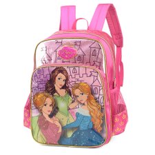 Mochila Infantil Escolar Estampa Cintilante Pretty Princess Mochila Infantil Escolar Estampa Cintilante Pretty Princess