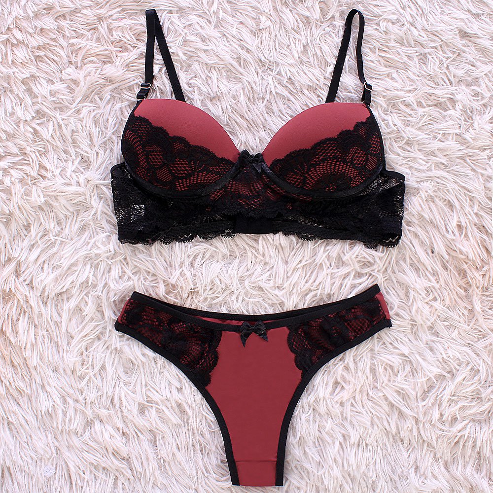 Conjunto De Lingerie Meia Ta A Bojo Rendado Compre Agora Feira