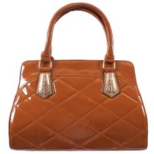 Bolsa Feminina Baú Verniz Em Matelassê Com Detalhes Metálicos Bolsa Feminina Baú Verniz Em Matelassê Com Detalhes Metálicos