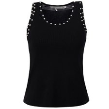 Blusa Regata Feminina Com Bordado Em Pérolas Blusa Regata Feminina Com Bordado Em Pérolas