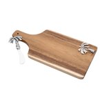 Jogo Tábua Madeira Acácia com Espátula Zamac Palmeira 34x17x3cm 26346 Bon Gourmet Jogo Tábua Madeira Acácia com Espátula Zamac Palmeira 34x17x3cm 26346 Bon Gourmet