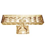 Centro de Mesa Cristal com Pé Diamant Ambar 35X17,5X12,5 cm 26053 Wolff Centro de Mesa Cristal com Pé Diamant Ambar 35X17,5X12,5 cm 26053 Wolff