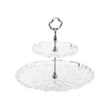Prato Duplo para Doces de Cristal Louise 18/30,5X24,5CM 5343 Wolff Prato Duplo para Doces de Cristal Louise 18/30,5X24,5CM 5343 Wolff
