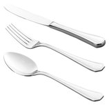 Faqueiro de Inox 130 Peças Hexagonal S/ Estojo 71314 Wolff Faqueiro de Inox 130 Peças Hexagonal S/ Estojo 71314 Wolff