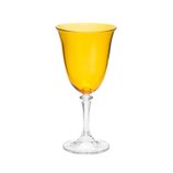 Jogo de Taças para Água 6 Peças de Cristal Ecológico Kleopatra Topázio 360ml 35053 Bohemia Jogo de Taças para Água 6 Peças de Cristal Ecológico Kleopatra Topázio 360ml 35053 Bohemia