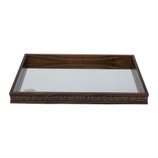 Bandeja com Espelho Coquinho 51x35x4,5cm 11938 Woodart Bandeja com Espelho Coquinho 51x35x4,5cm 11938 Woodart