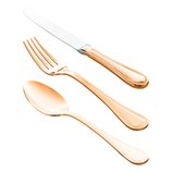 Faqueiro de Inox 130 Peças Geneve Rosé Gold com Estojo de Madeira 77376 Wolff Faqueiro de Inox 130 Peças Geneve Rosé Gold com Estojo de Madeira 77376 Wolff