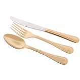 Faqueiro de Inox 48 Peças Dourado Avalon 71323 Wolff Faqueiro de Inox 48 Peças Dourado Avalon 71323 Wolff