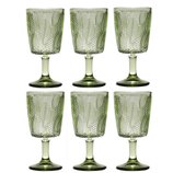Jogo de Taças de Vidro Leaves Verde 6 Peças 320ml 35636 Bon Gourmet Jogo de Taças de Vidro Leaves Verde 6 Peças 320ml 35636 Bon Gourmet