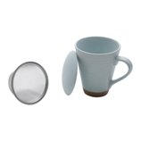 Caneca Cerâmica com Infusor Romance Verde 10X8cm 300ml 35383 Bon Gourmet Caneca Cerâmica com Infusor Romance Verde 10X8cm 300ml 35383 Bon Gourmet
