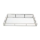 Bandeja Inox com Espelho e Alça Mirror 56x36cm 27053 Royal Bandeja Inox com Espelho e Alça Mirror 56x36cm 27053 Royal