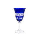 Jogo Taças Vinho Cristal Ecológico Lapidado Kleopatra Cobalto 6 peças 290ml 35545 Bohemia Jogo Taças Vinho Cristal Ecológico Lapidado Kleopatra Cobalto 6 peças 290ml 35545 Bohemia