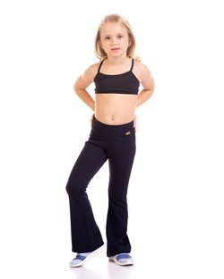 calça flare infantil legging