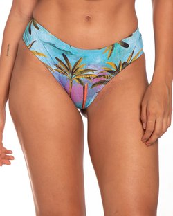Calcinha de Biquíni Ripple Levanta Bumbum com Lateral Larguinha Estampa Caribenha Calcinha de Biquíni Ripple Levanta Bumbum com Lateral Larguinha Estampa Caribenha