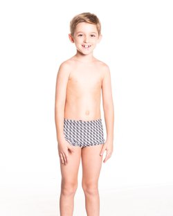 Sunga Box Infantil Estampa Pied de Poule Sunga Box Infantil Estampa Pied de Poule