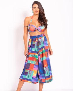 saida de praia calça envelope