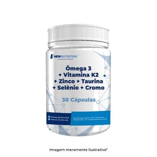Ômega 3 + Vitamina K2 + Zinco + Taurina + Selênio + Cromo - 30 doses Ômega 3 + Vitamina K2 + Zinco + Taurina + Selênio + Cromo - 30 doses