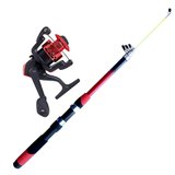 Kit Pesca Molinete e Vara Jacundá Vermelho Kit Pesca Molinete e Vara Jacundá Vermelho