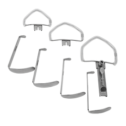 Abridor de Boca Mc Ivor com 3 Arcos e 4 Lâminas (2 Pares) Abridor de Boca Mc Ivor com 3 Arcos e 4 Lâminas (2 Pares)