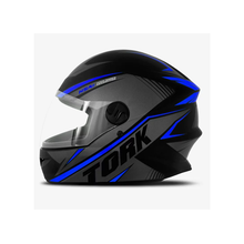 Capacete Tork R8 Pro Preto/Cinza/Azul Capacete Tork R8 Pro Preto/Cinza/Azul