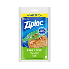 Saco Hermético Para Levar Ziploc Pequeno Com 14 Unidades Saco Hermético Para Levar Ziploc Pequeno Com 14 Unidades
