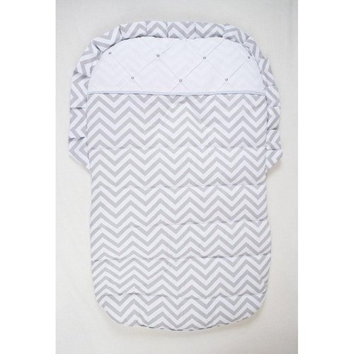 Capa para Bebê Conforto Chevron Cinza Capa para Bebê Conforto Chevron Cinza