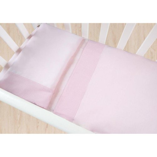 Jogo de Lençol para Mini Berço Rosa Xadrez 3 Peças Jogo de Lençol para Mini Berço Rosa Xadrez 3 Peças