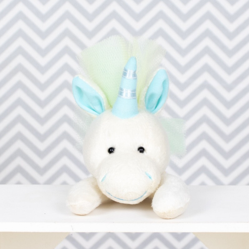 Mini Cabecinhas De Pelúcia De Animais Para Decoração Unicórnio Azul Mini Cabecinhas De Pelúcia De Animais Para Decoração Unicórnio Azul