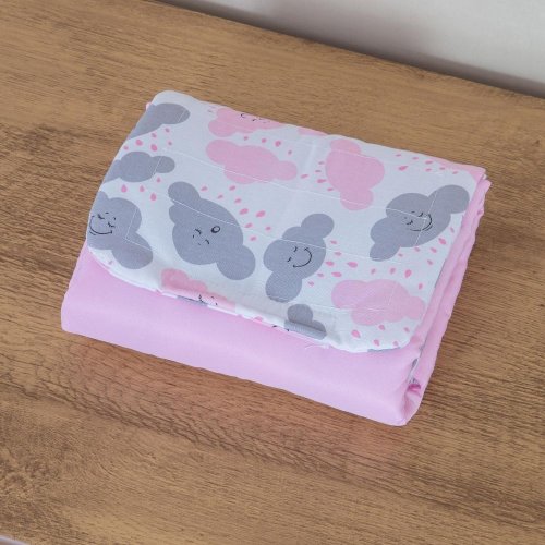 Trocador de Bebê Portátil Nuvem Rosa Trocador de Bebê Portátil Nuvem Rosa