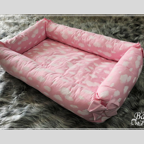 Ninho Redutor de Berço Nuvem Rosa Ninho Redutor de Berço Nuvem Rosa