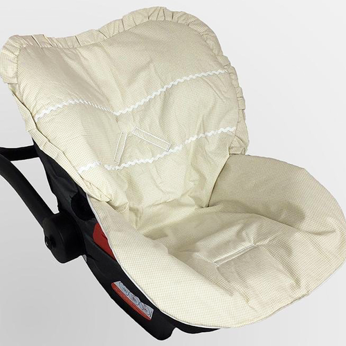 Capa para Bebe Conforto Palha Xadrez Capa para Bebe Conforto Palha Xadrez