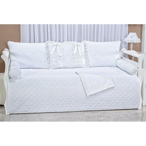 Kit Bicama 6 peças Encantos Lese Branco Kit Bicama 6 peças Encantos Lese Branco