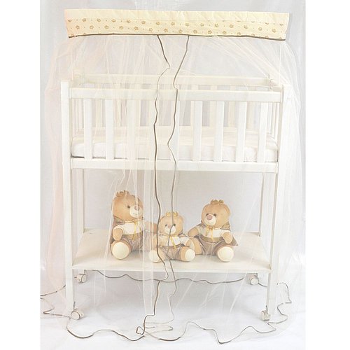 Mosquiteiro para Mini Berço com Bandô Coroa Palha Mosquiteiro para Mini Berço com Bandô Coroa Palha