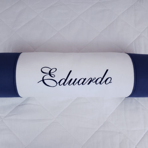Rolinho Personalizado Azul Marinho e Branco Rolinho Personalizado Azul Marinho e Branco