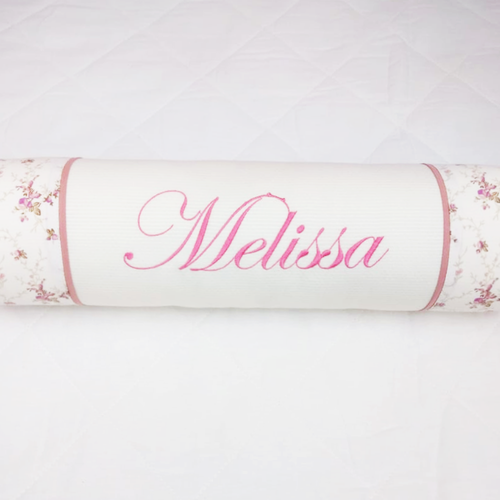 Rolinho Personalizado Palha com Floral Rose Rolinho Personalizado Palha com Floral Rose