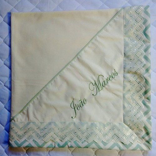 Manta para Bebê de Malha Personalizada Palha Chevron Verde Manta para Bebê de Malha Personalizada Palha Chevron Verde