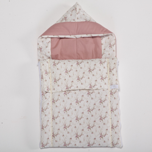 Porta Bebê com Capuz Floral Rose Porta Bebê com Capuz Floral Rose
