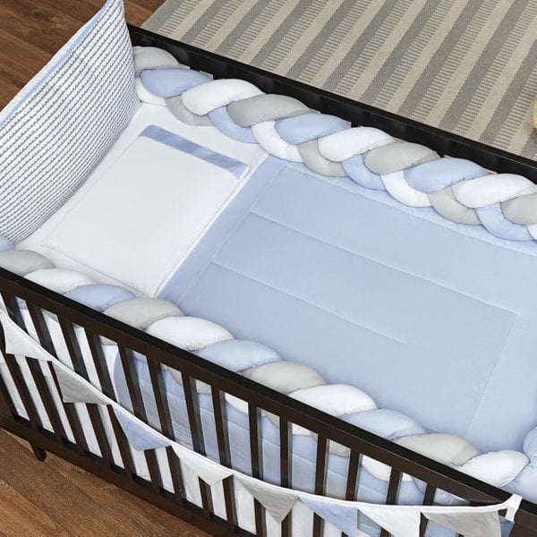 Kit berço trança azul Clearance