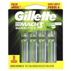 Carga para Aparelho Gillette Mach3 Sensitive Leve 8 Pague 6