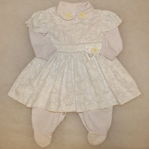 vestido macacao branco