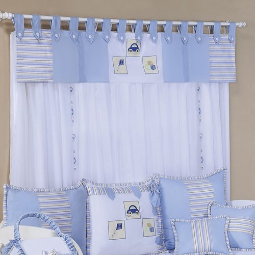 Cortina Para Quarto De Bebe Menino Diversao Azul Branco 2 00m Varao Duplo Essencial Enxovais Cortina Para Quarto De Bebe Menino Diversao Azul Branco 2 00m Varao Duplo Essencial Enxovais