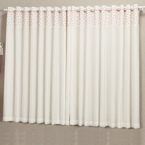 cortina quarto de bebe flamingo rose