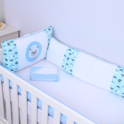 Kit berço ovelhinha azul Clearance