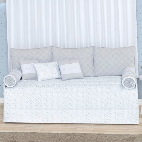 Kit cama baba cinza clearance
